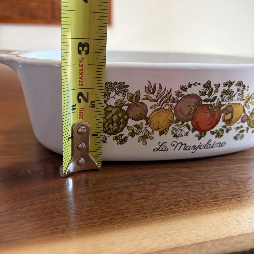 CorningWare A‑2‑B La Marjolaine • 2 Qt Casserole Dish • No Lid • Vintage Veggie